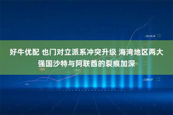好牛优配 也门对立派系冲突升级 海湾地区两大强国沙特与阿联酋的裂痕加深
